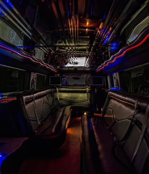 deluxe features in a Hummer
